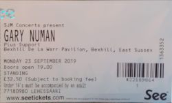 Gary Numan Bexhill Ticket 2019